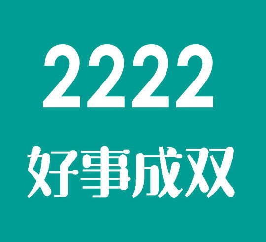 菏泽尾号2222吉祥号